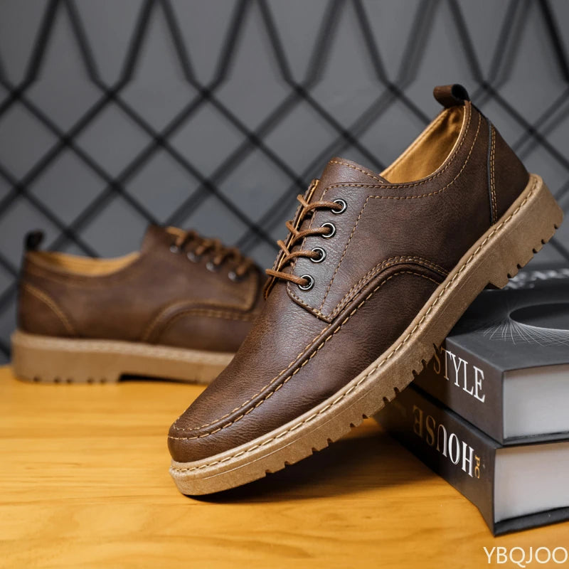 YBQJOO Men's Oxford Dress Shoes – Lace-Up Business Casual Men's Oxford Shoes Axl