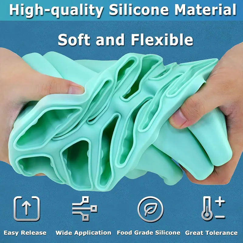 BPA-Free Silicone Popsicle Molds 6/10 Cavity Ice Pop Maker Ice Pop Mold Set Axl