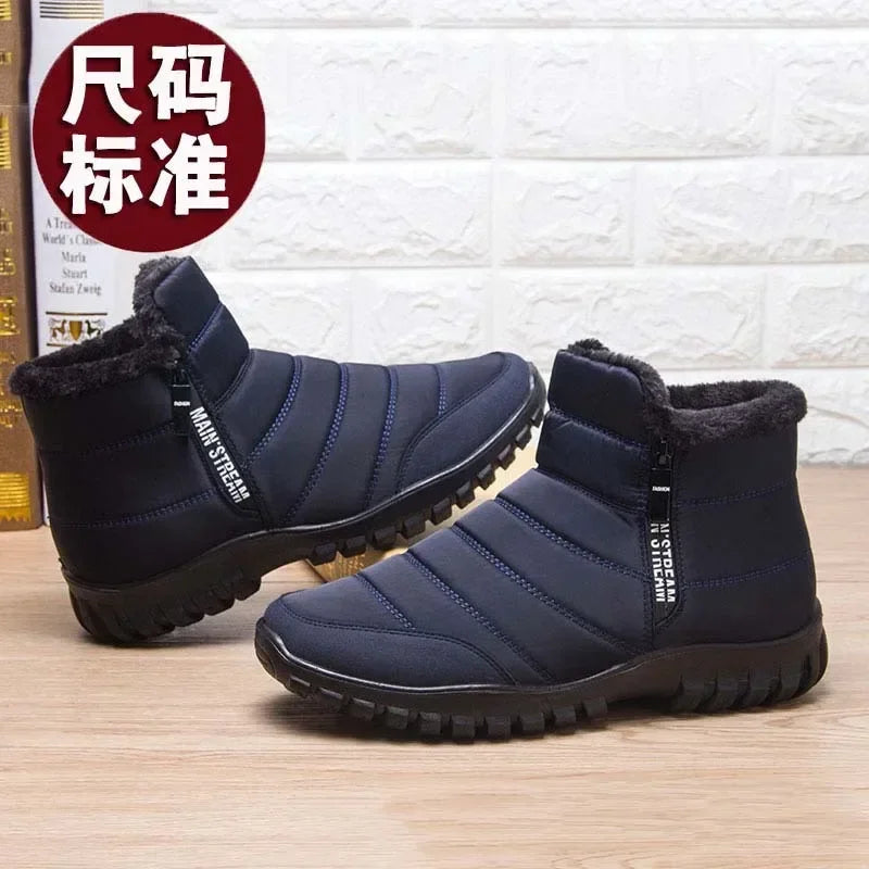Men's Plush Ankle Snow Boots | Zip Winter Boots EU 34–47 Men's Snow Boots Axl