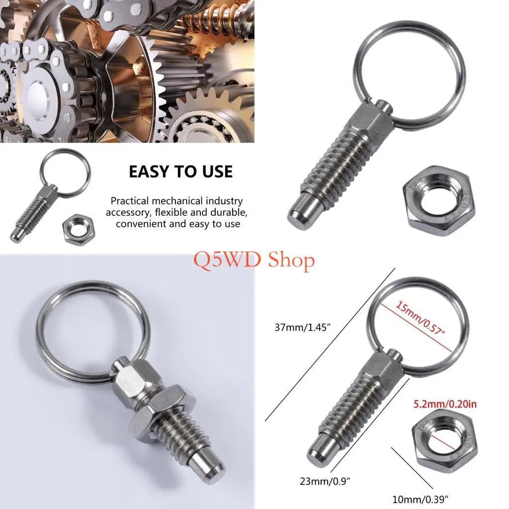 4-Pack Stainless Steel Pull Ring Indexing Plunger Knob Pin Set Indexing Plunger Set Axl China Mainland
