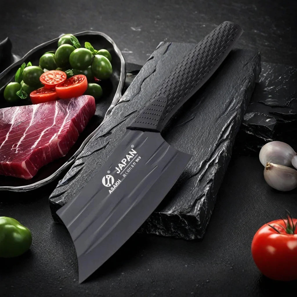 Japanese Stainless Steel Cleaver Chef Knife – 11.4" Sharp Blade Chef Cleaver Knife Axl