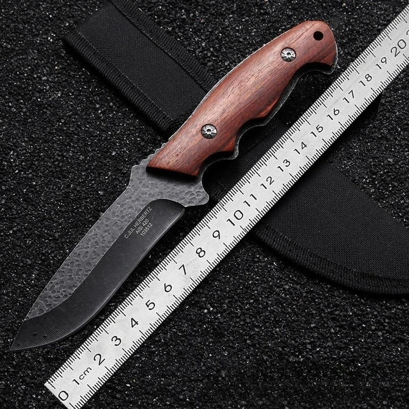 Tyrannosaurus Straight Knife – 5CR15MOV Fixed Blade 56HRC Fixed Blade Knife Axl