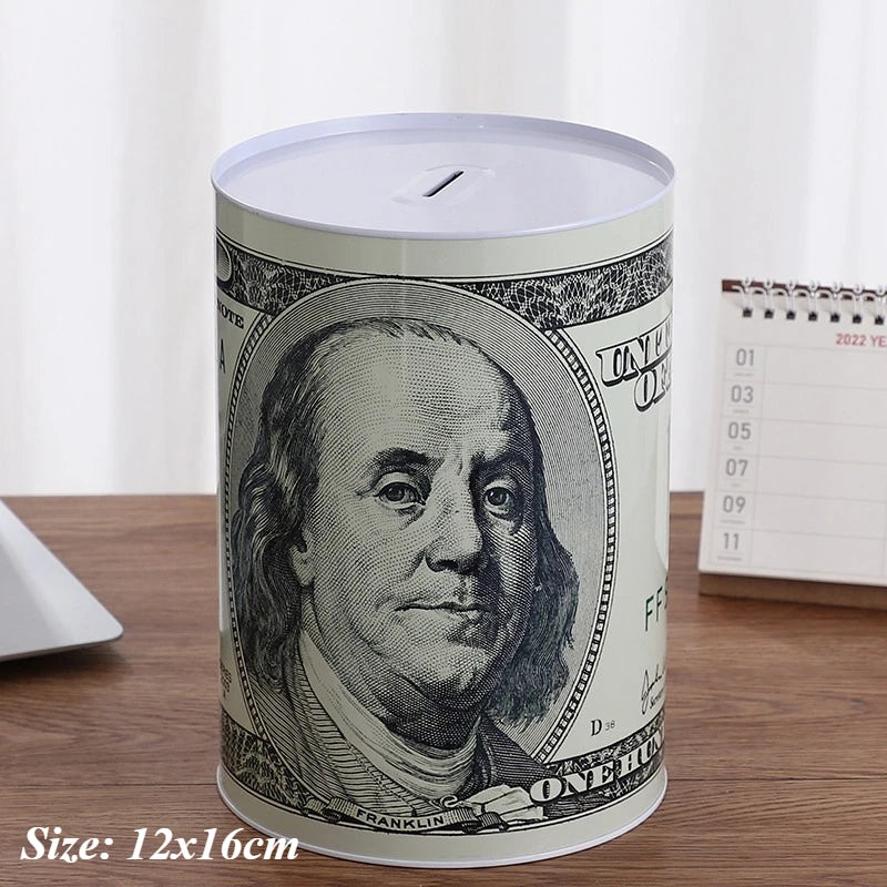 Nordic Metal Piggy Bank – Coin & Cash Saving Jar for All Ages Metal Piggy Bank Axl Dollar L