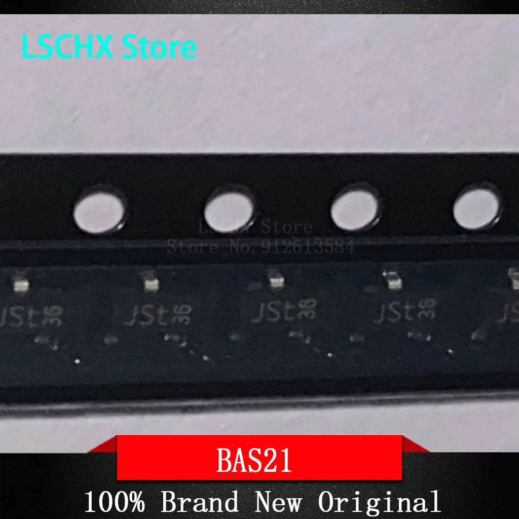 50pcs BAS20 BAS21 BAS29 SOT-23 Switching Diodes – General Purpose Switching Diodes Axl
