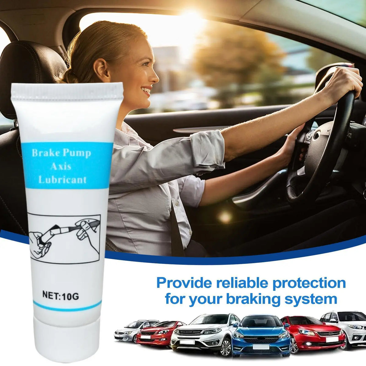 10g Brake Lubricant Grease – High-Temp Caliper & Guide Pin Brake Lubricant Grease Axl