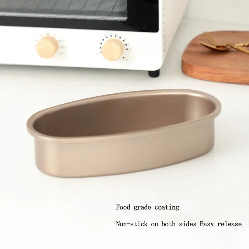 Oval Non-Stick Carbon Steel Cake & Bread Loaf Baking Pan Cake Baking Pan Axl