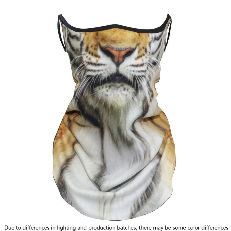 3D Cat Cycling Balaclava – Full Face Neck Sun Shield Helmet Liner Cycling Balaclava Axl tiger-1pcs