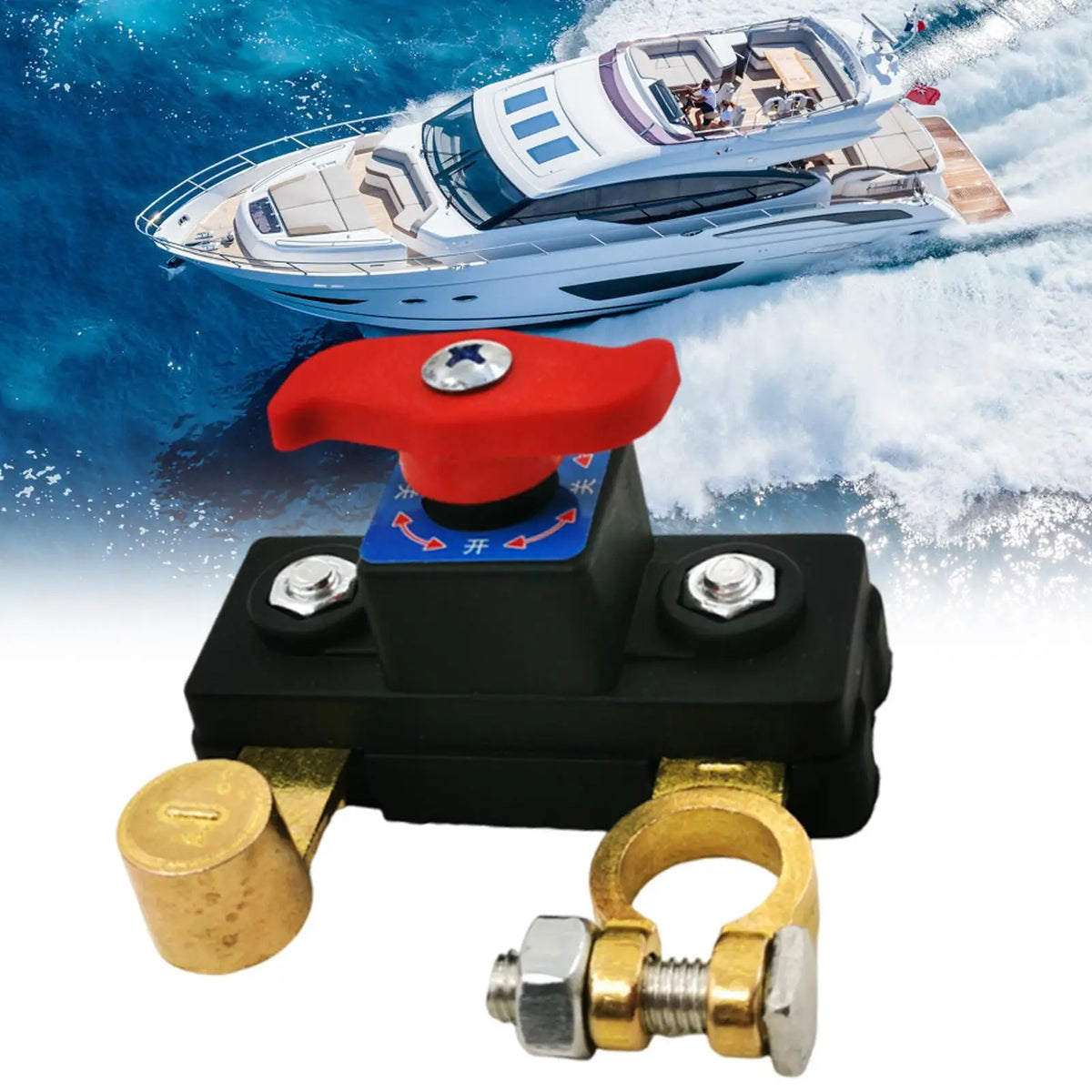 Car Battery Disconnect Switch 12V/24V 100A – RV Truck Boat Battery Disconnect Switch Axl