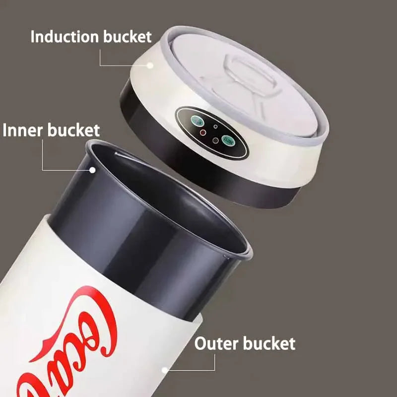 Automatic Sensor Trash Can – Stainless Steel Induction Lid Bin Sensor Trash Can Axl