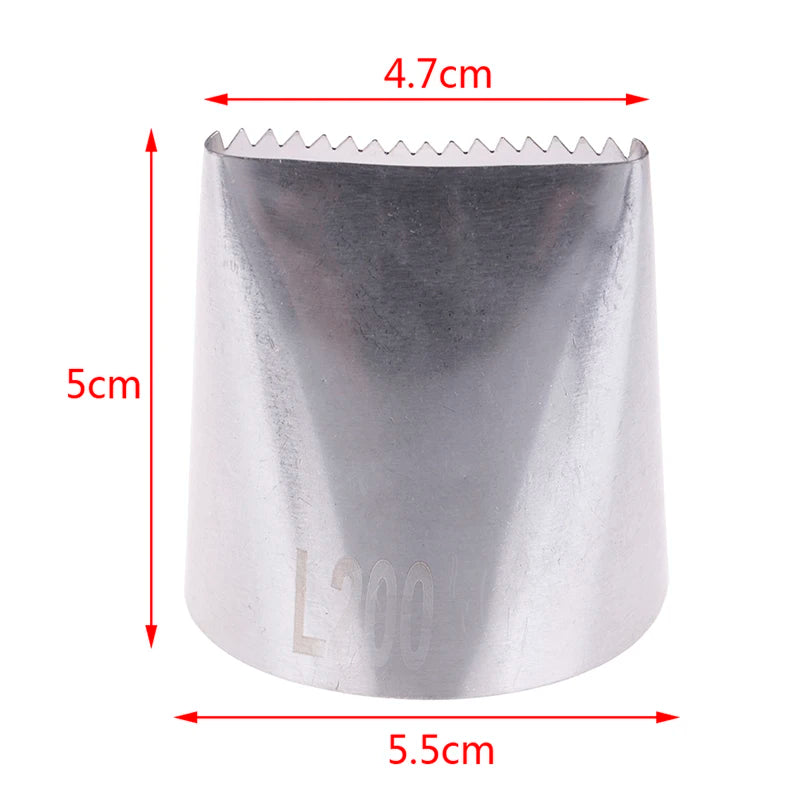 Large Icing Piping Nozzle – Stainless Steel Cake Decorating Tip Cake Piping Nozzle Axl one size