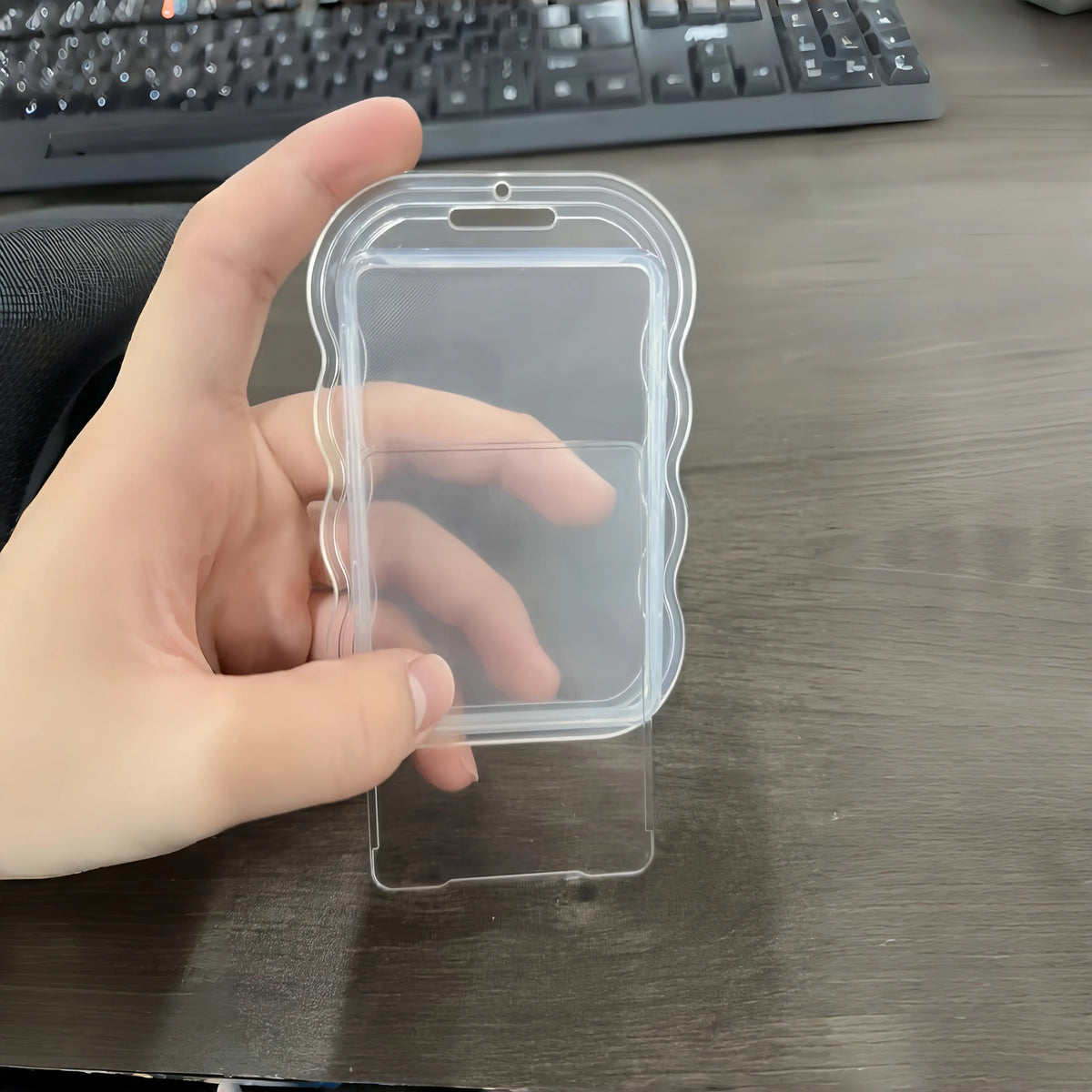 Kpop Photo Card Holder Clear PVC Badge Case & Keychain Photo Card Holder Axl