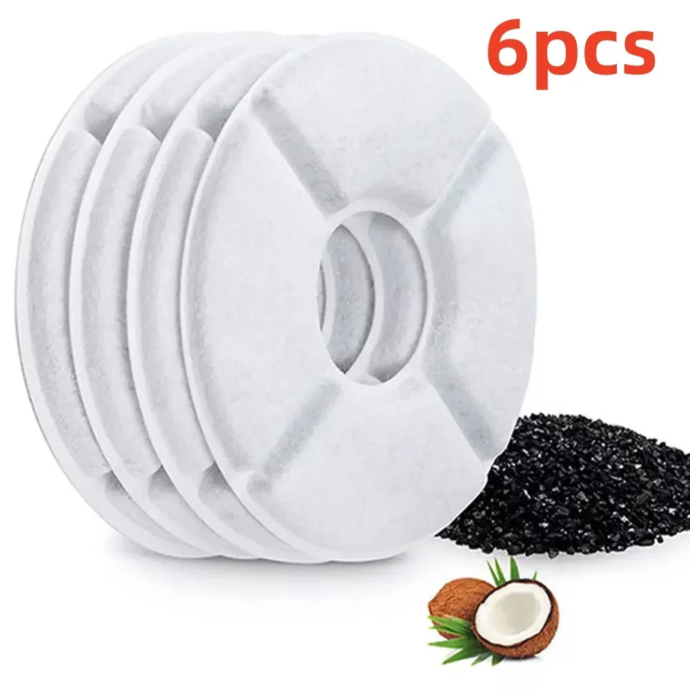 KEMORELA 12-Pack Activated Carbon Filters for Pet Fountain Pet Fountain Filter Axl 6PCS