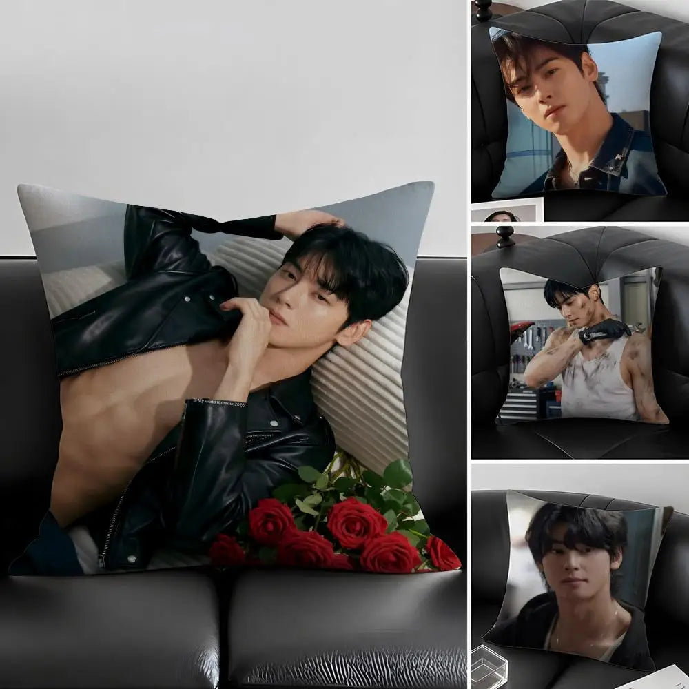 Kpop Linen Cushion Cover – Sofa, Bed & Chair Décor Decorative Cushion Cover Axl