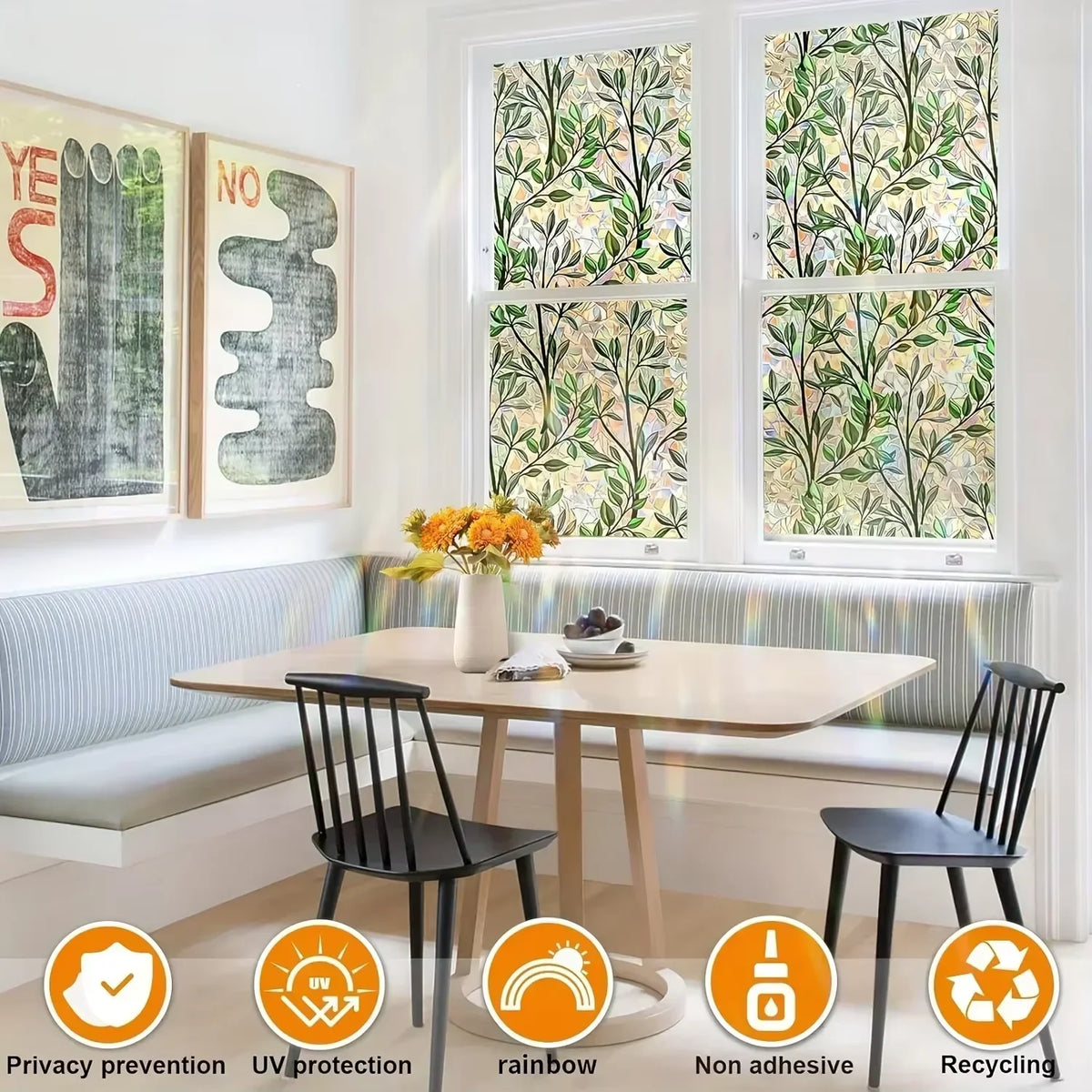 Geometric Electrostatic Window Privacy Film – 45x100cm Window Privacy Film Axl