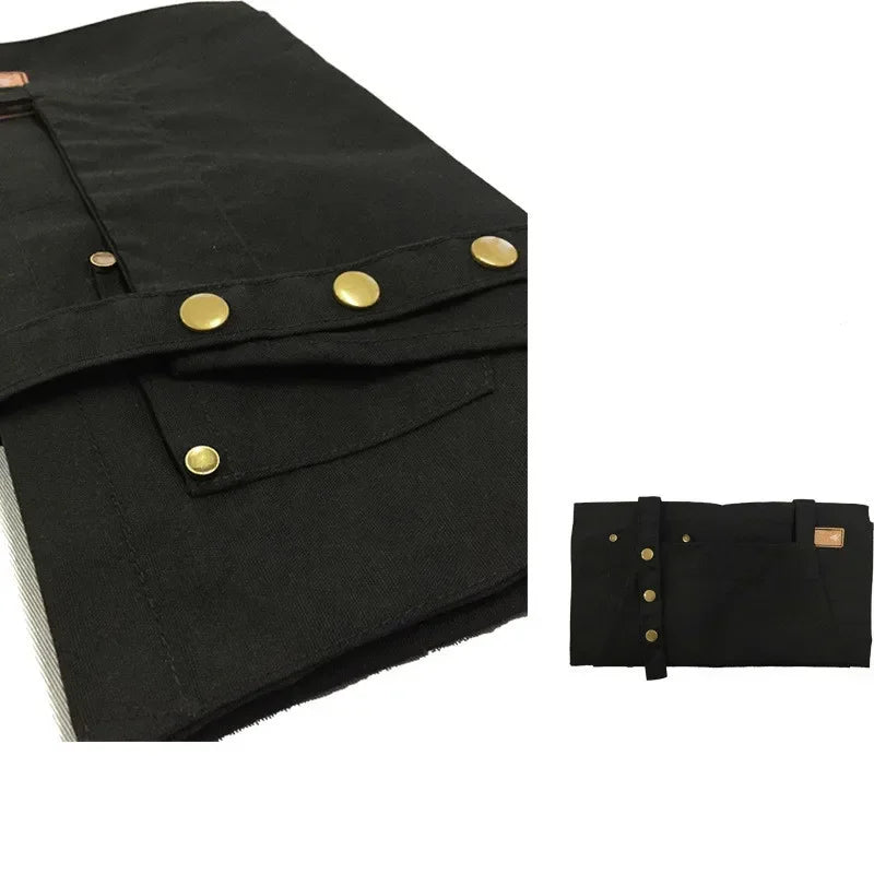 Canvas Bib Apron for Cooking, BBQ & Hairdressing – Unisex Bib Apron Axl