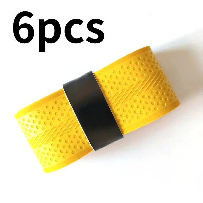 6-Pack PU Golf Club Overgrip Tape – Anti-Slip Wrapping Grips Golf Club Overgrip Axl YellowA-6pcs