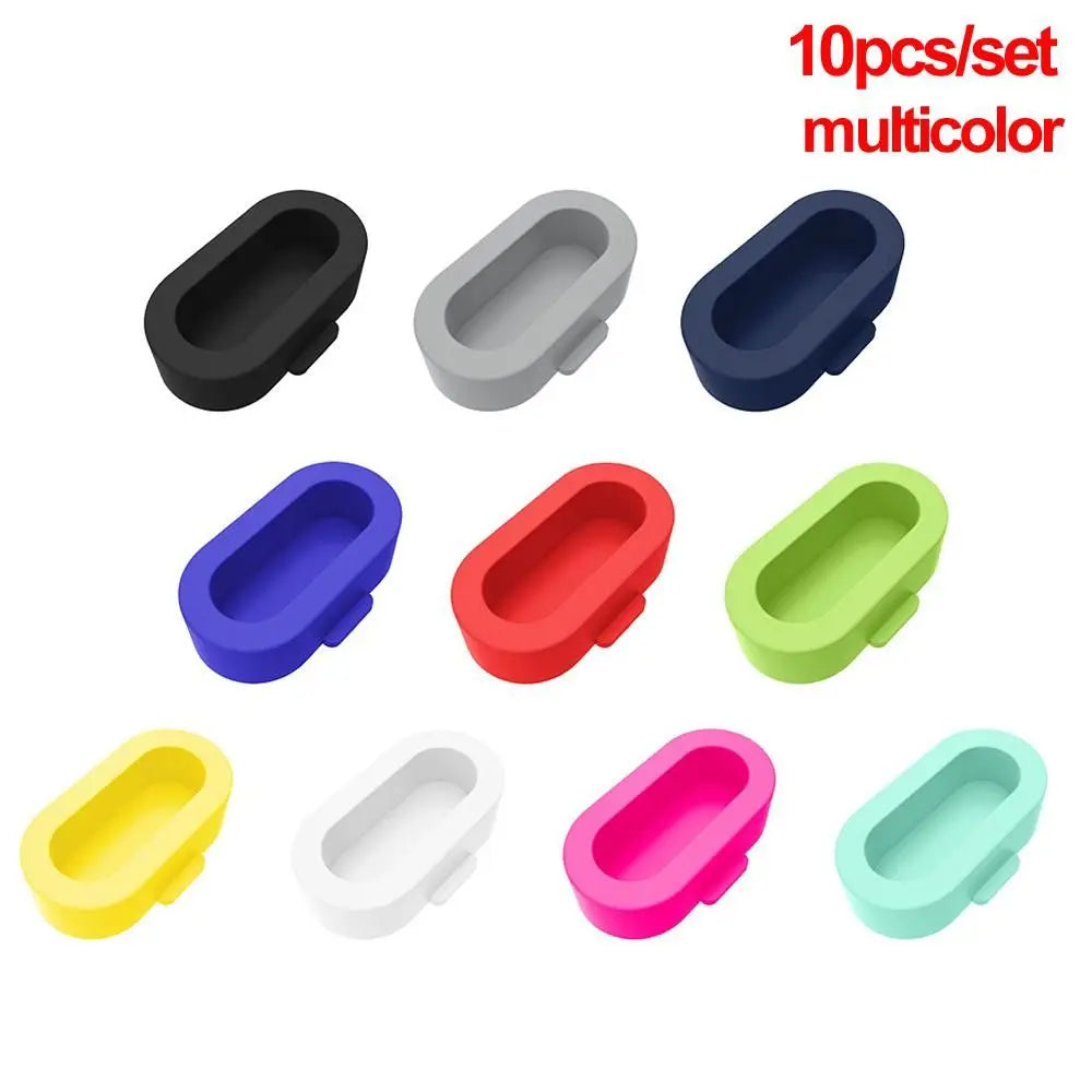 Silicone Dustproof Plug for Garmin Vivoactive Fenix Forerunner Watch Port Cover Axl multicolor-10pcs-set