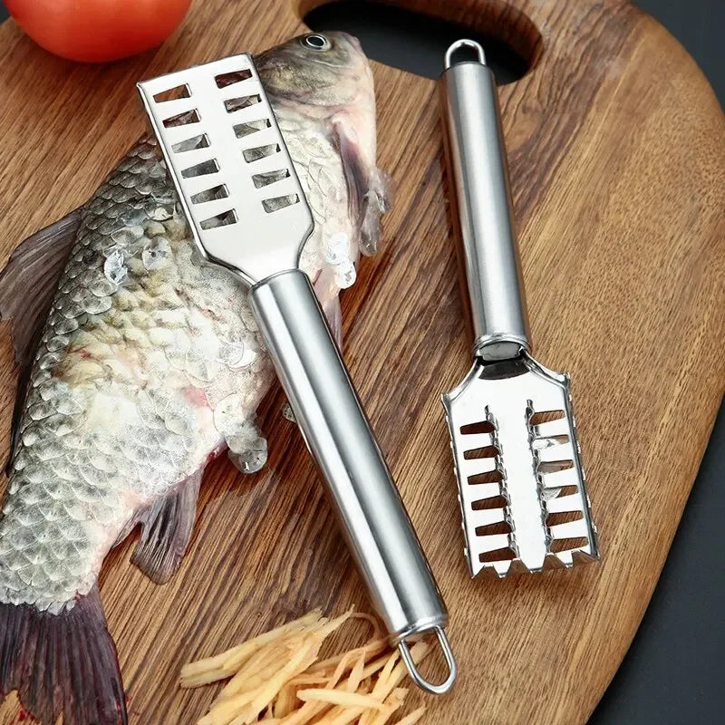 Stainless Steel Fish Scaler & Filleting Knife | Multi-Function Fish Scaler Tool Axl