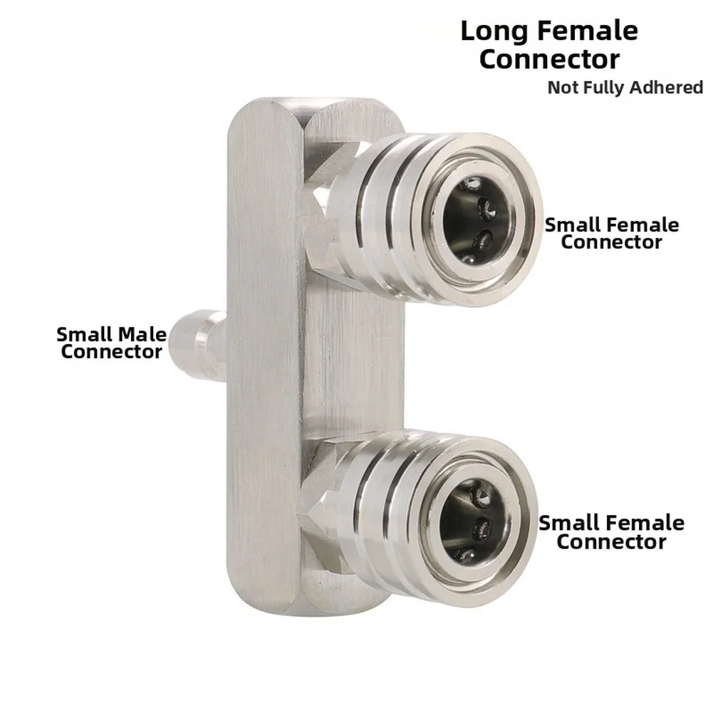 1/4" Male to Dual Female Pressure Washer Coupler – Stainless Steel Pressure Washer Fitting Axl