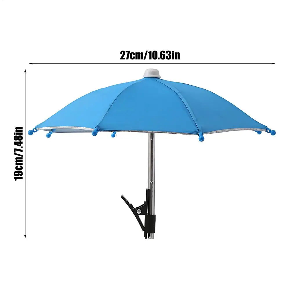 Phone Umbrella Sunshade Clip – UV & Glare Shield for Outdoors Phone Sunshade Clip Axl Sky Blue