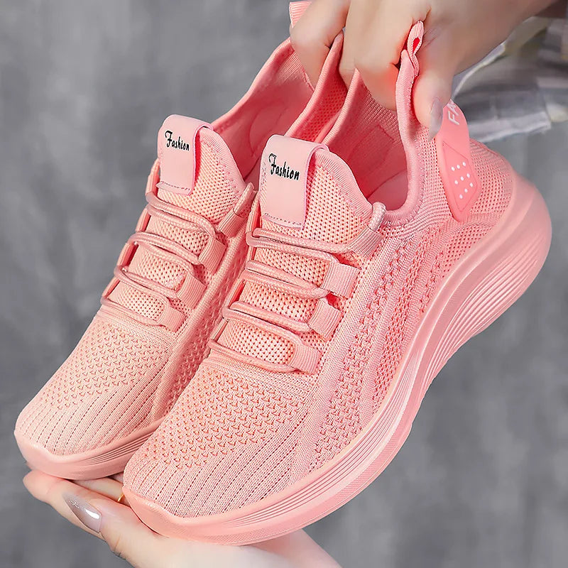 Women's Breathable Mesh Slip-On Platform Sneakers Platform Sneakers Axl