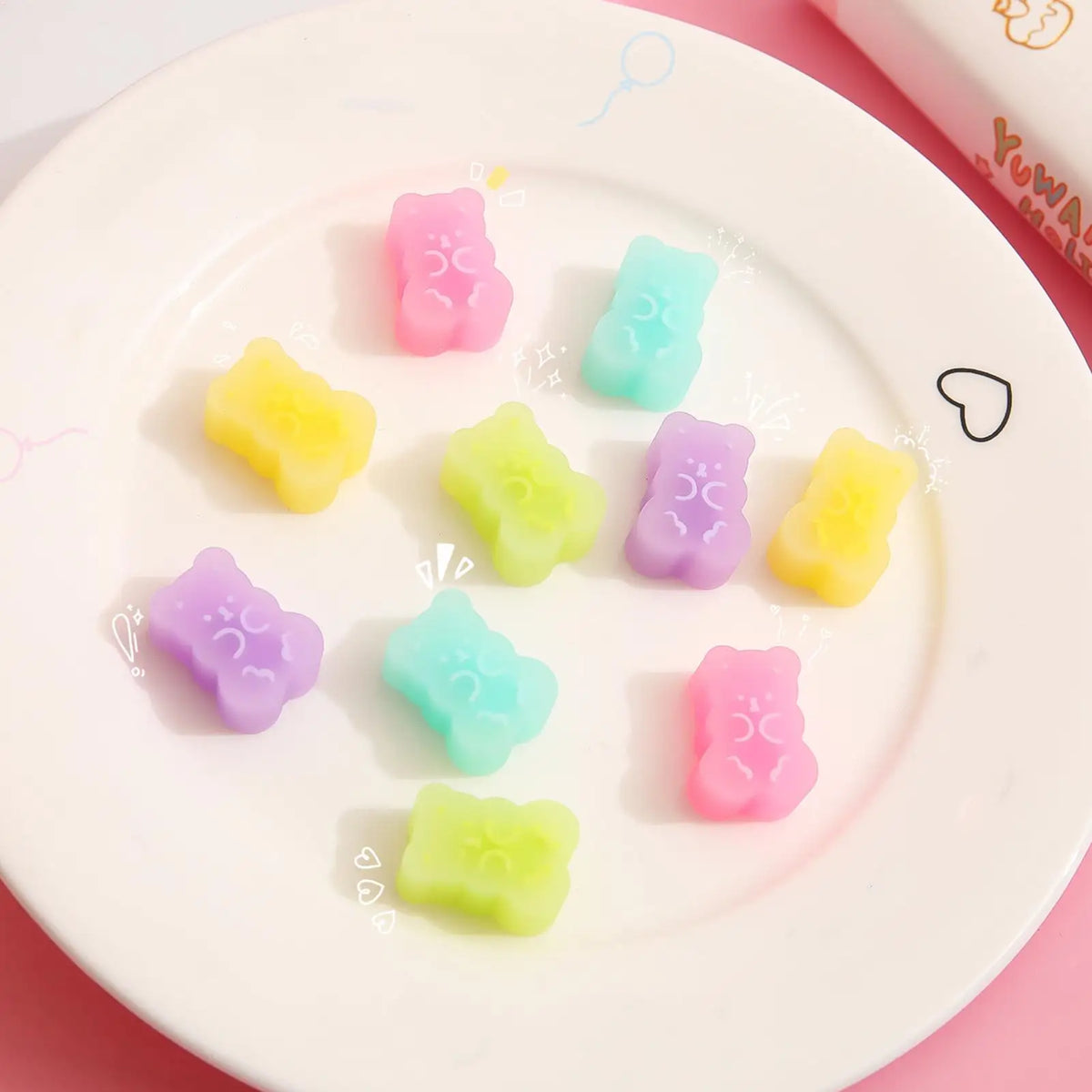 Cute Bear Animal Erasers for Kids – 5 Pack Fun Stationery Novelty Kids Erasers Axl