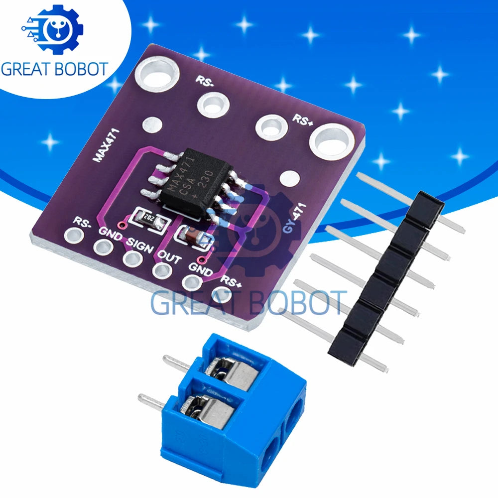 MAX471 3A Current Sensor Module for Arduino – DC 0–30V Current Sensor Module Axl Default Title