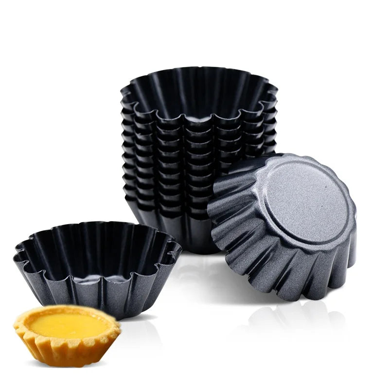 Non-Stick Stainless Steel Tart & Quiche Mold Set – 12+ Pcs Tart & Quiche Mold Axl