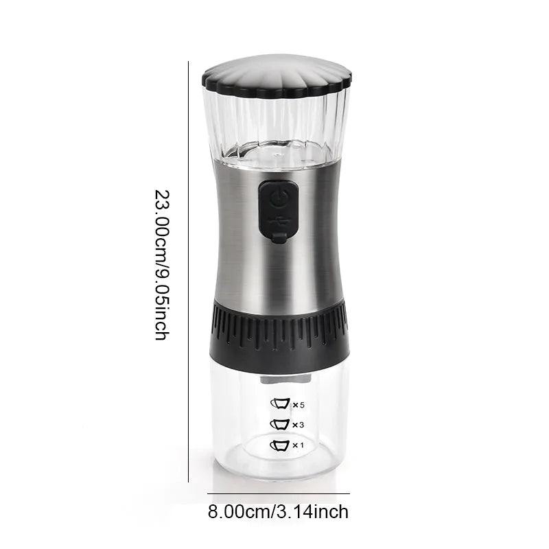 BALASHOV Electric Burr Coffee Grinder USB Rechargeable Electric Coffee Grinder Axl black