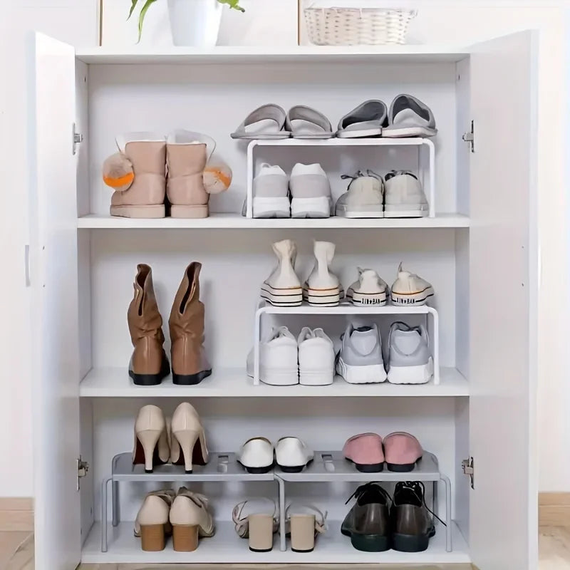 Multi-Layer Foldable Plastic Shoe Rack – Space-Saving Organizer Shoe Rack Organizer Axl
