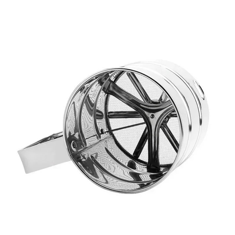 Stainless Steel Flour Sifter & Sieve – Handheld Baking Shaker Flour Sifter Axl