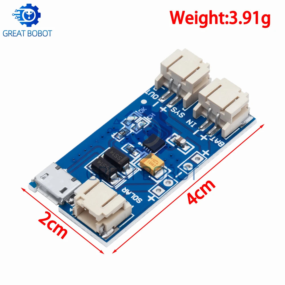 Solar LiPo Charger Board CN3065 – DIY Outdoor Charging Solar Charger Board Axl