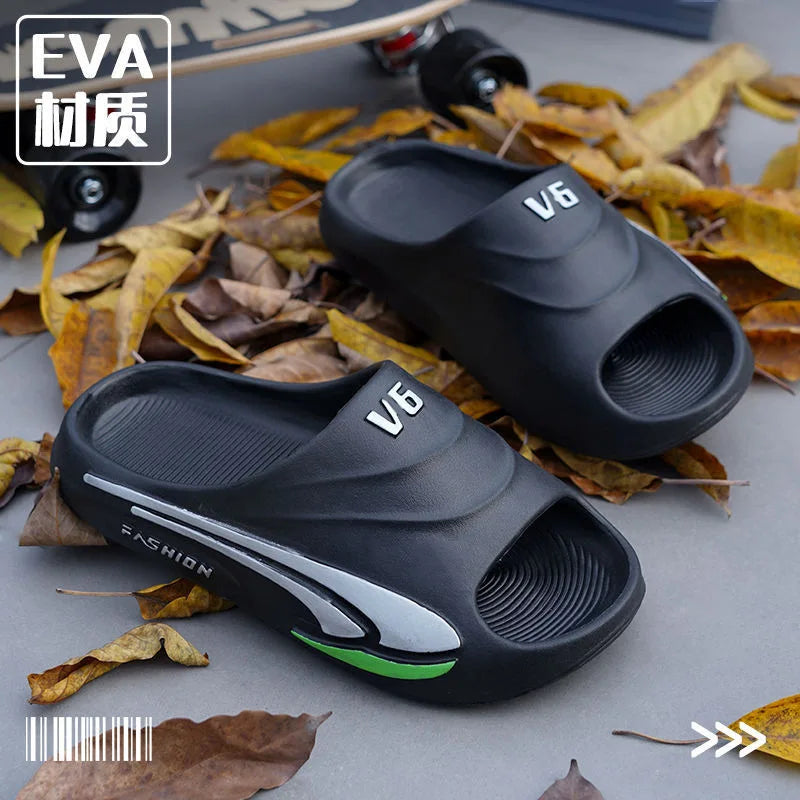 Men's Lightweight EVA Slide Slippers – Non-Slip Outdoor Sandals Men's Slide Slippers Axl black 44-45