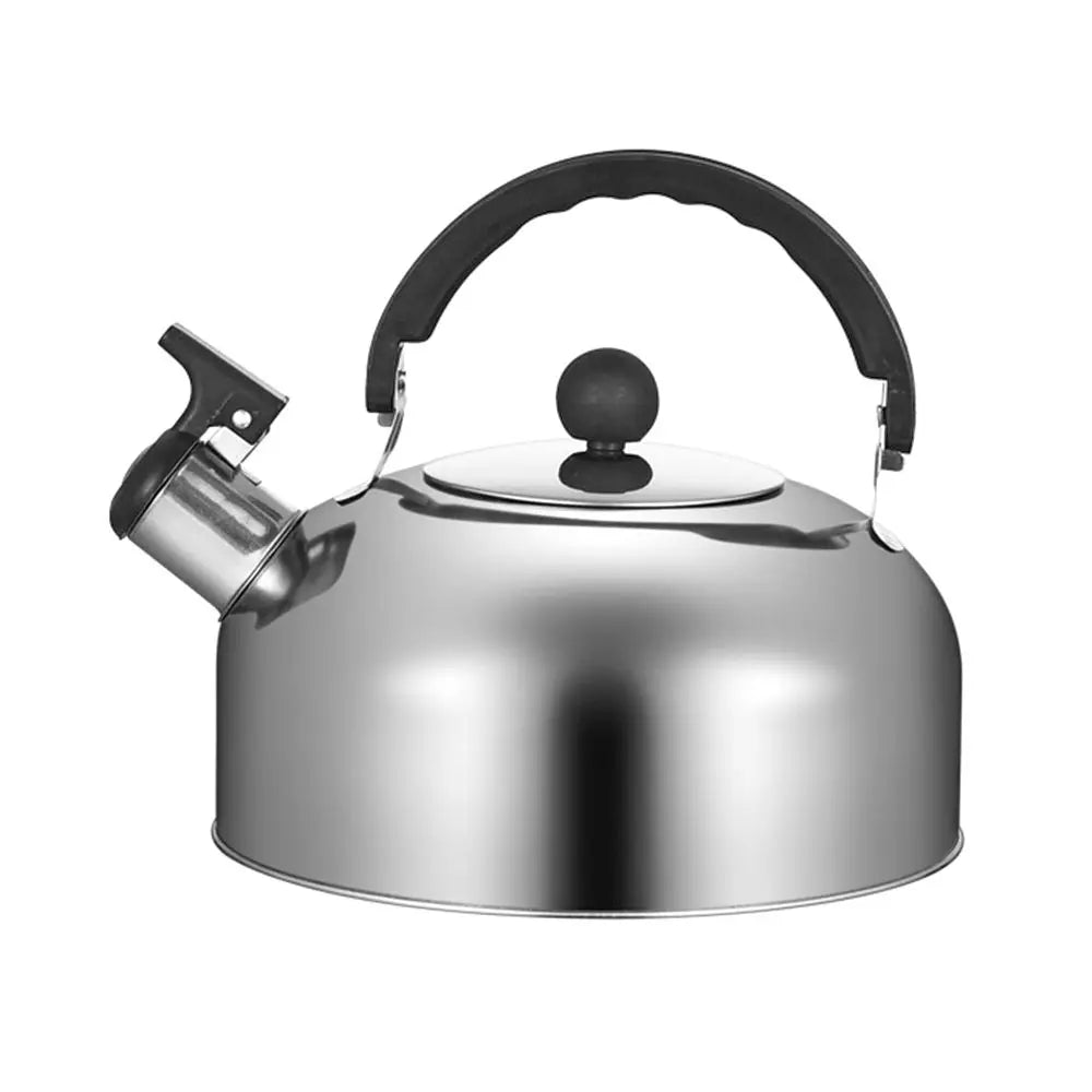 3L Stainless Steel Whistling Camping Kettle for Hiking & Outdoors Camping Kettle Axl Silver