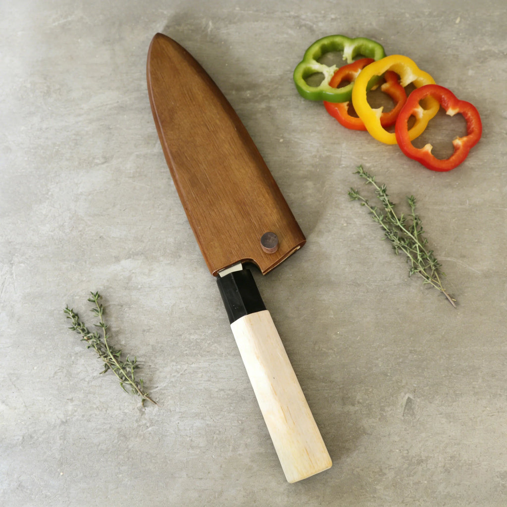 Walnut Wooden Knife Sheath – Wood Blade Guard & Protector Wooden Knife Sheath Axl