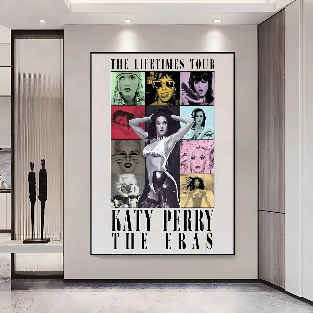 Katy Perry Album HD Poster – Self-Adhesive Waterproof Wall Art Wall Art Poster Axl z14 50X70cmNoframe