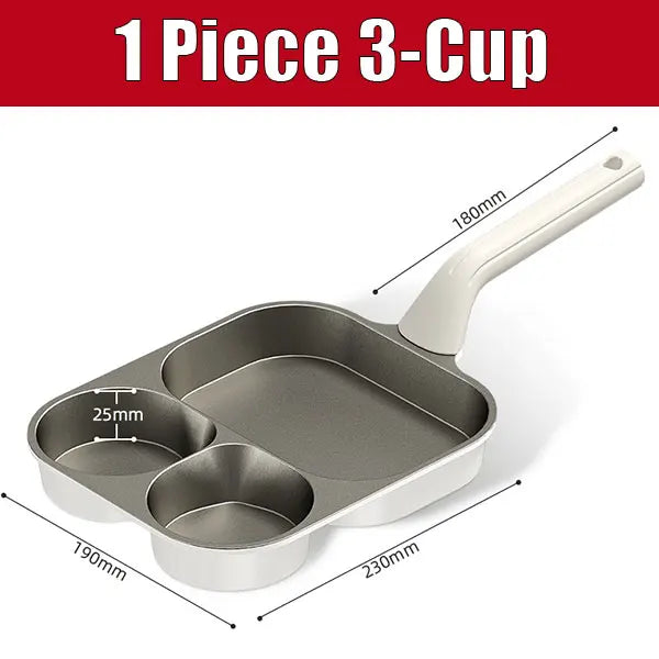Titanium Ceramic Nonstick Breakfast Skillet – 3/4 Cup Egg Pan Nonstick Breakfast Skillet Axl 1 Piece 3-Cup
