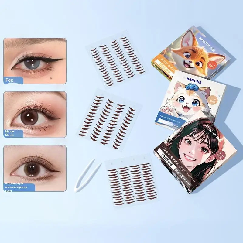 Eyeliner Seal Stickers Waterproof Sweat-Proof | 104–128 Pcs Eyeliner Stickers Axl