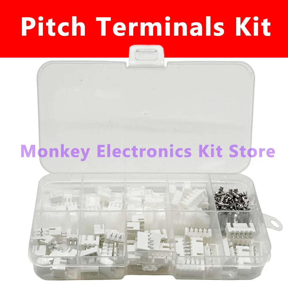 230Pcs JST PH 2.0mm XH 2.54mm Crimp Connector Terminal Kit Connector Terminal Kit Axl Default Title