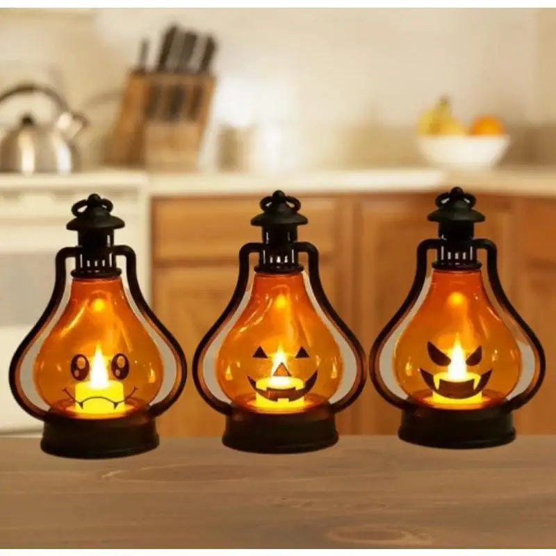 Halloween LED Pumpkin Ghost Lantern – Party Desktop Decor Halloween LED Lantern Axl