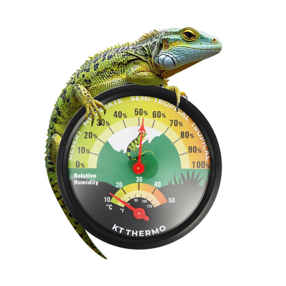 Reptile Terrarium Thermometer & Hygrometer – No Battery Terrarium Thermometer Axl 1pc