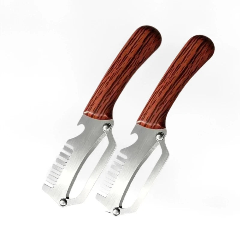 Stainless Steel Vegetable Peeler & Scallion Shredder Tool Vegetable Peeler Axl 2pcs Trumpet