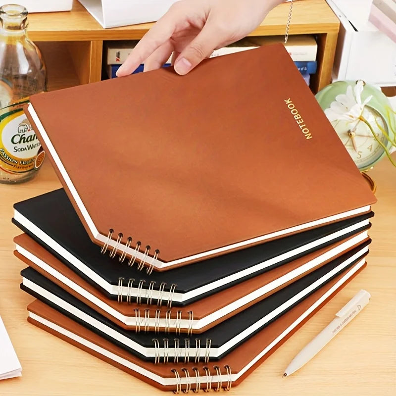 B5 Hardcover Spiral Notebook – Thick Lined Journal for Students Spiral Notebook Axl