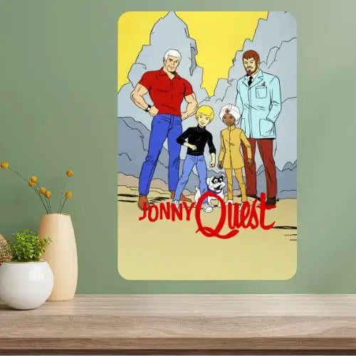Jonny Quest Classic TV Show Metal Poster Sign | Retro Wall Art Metal Wall Sign Axl aluminum sign aluminum 20x30cm