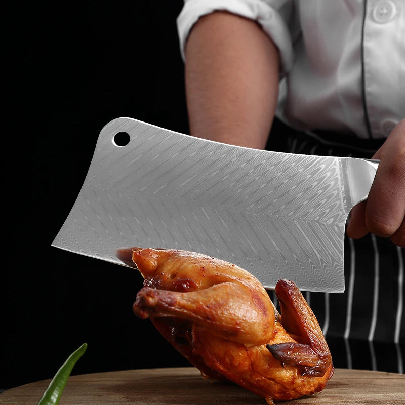 InLeung VG10 Damascus Steel Chef Knife – Wood Handle 18cm Damascus Chef Knife Axl