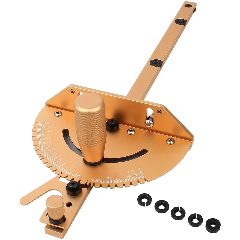 Miter Gauge Table Saw Fence & Angle Ruler – Silver or Gold Miter Gauge Fence Axl Gold China Mainland