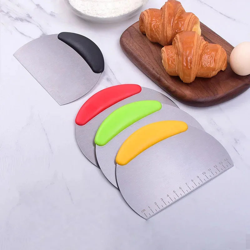 Stainless Steel Dough Scraper & Pastry Cutter | Kitchen Baking Tool Pastry & Dough Cutter Axl