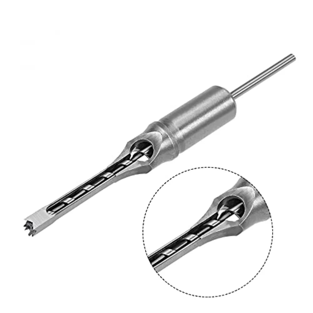 HSS Square Hole Drill Bit 6–18mm | Mortising Chisel Wood Mortising Drill Bit Axl