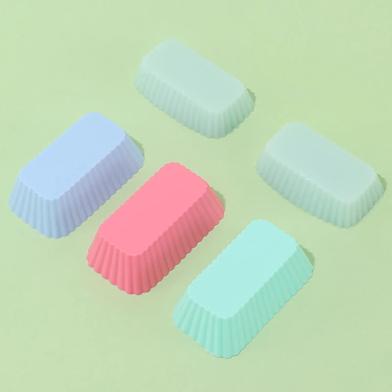 Silicone Rectangular Reusable Baking Mold – Muffin & Cake Cup Silicone Baking Mold Axl
