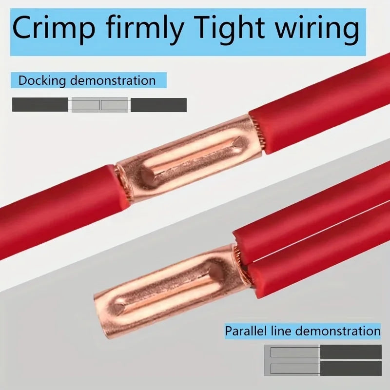 250pcs Copper Connecting Pipe Kit – Wire Joints & Cable Lugs Wire Connector Kit Axl